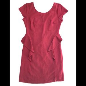 3 for $30 Bordeaux peplum dress  Zara